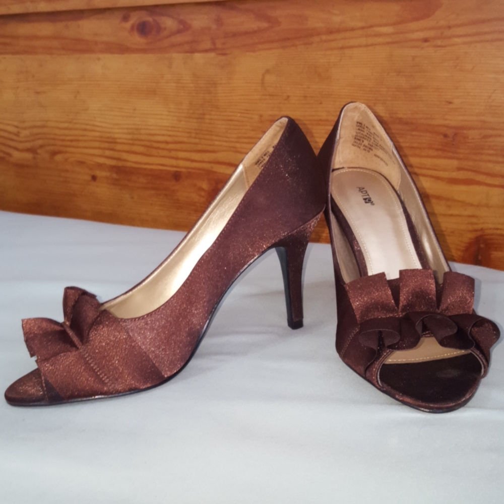 Satin heels